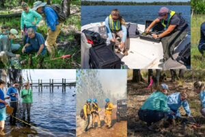 Conservation Professionals Week, taking place Aug. 25-29, shines a spotlight on the people who power conservation. Efforts like wetland restoration, protecting wildlife habitats, prescribed burns, invasive species removal and monitoring water quality may come to mind when you think about conservation. But behind these initiatives is a diverse group of dedicated professionals working to make that happen.