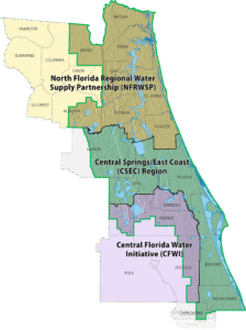 Regional water supply map