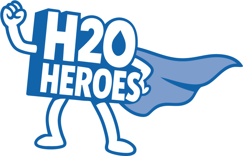 H2O Heroes graphic logo