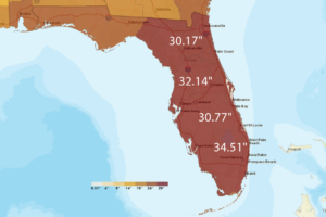 NOAA-Rainfall-Needed2 Source: National Centers for Environmental Information, NOAA
The amount of rainfall shown above is what would be needed over the next three months to improve extreme drought conditions.