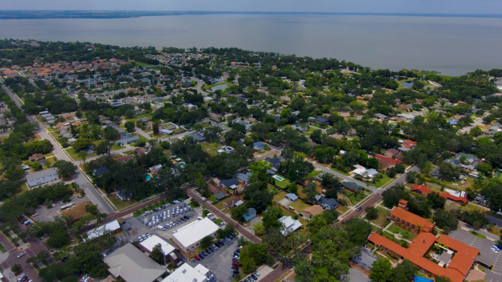 aerial image of lake apopka