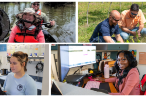 Conservation careers come in many forms. Some professionals spend their days in the field collecting water samples, while others analyze data, assist permit applicants or work directly with agricultural producers. What they share is a commitment to protecting the natural resources that support everyday life, business and the environment. In celebration of conservation careers, meet four District employees working to safeguard Florida’s natural resources. 