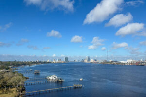 St. Johns River flowing through downtown Jacksonville