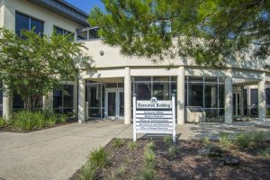The front entrance to the Palatka Executive Building