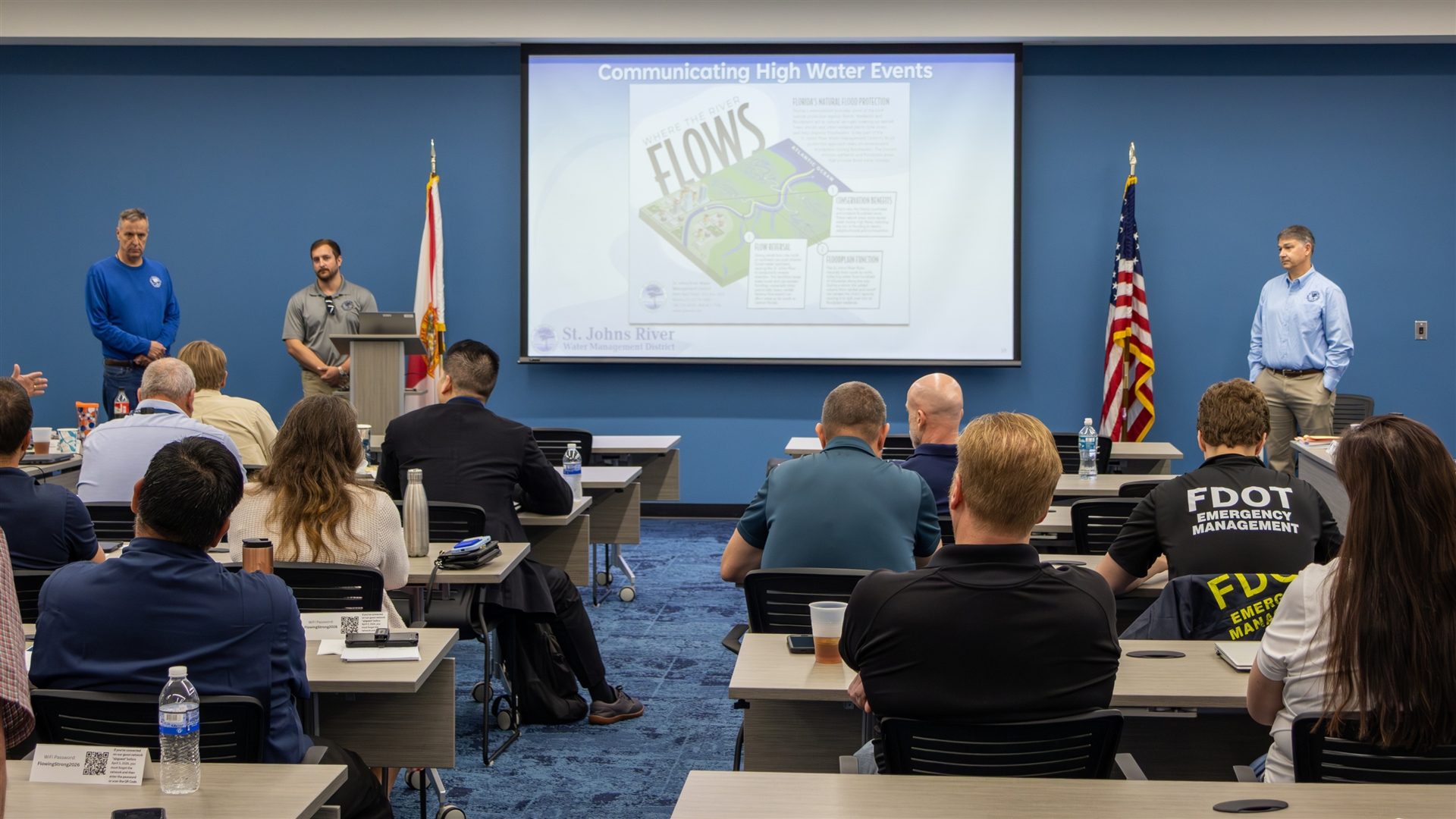 Michael Daly and Wyatt Timmons presenting at the Central Florida Coordination Meeting