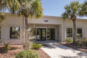 The front entrance to the Palm Bay Service Center
