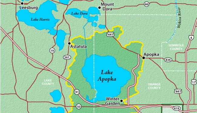Map of the Lake Apopka Basin